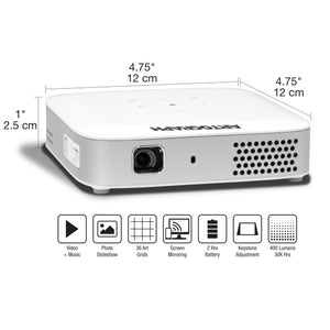 Flare 500 Digital Art Projector with Grids and Keystone Adjustment, Bluetooth and WiFi Enabled