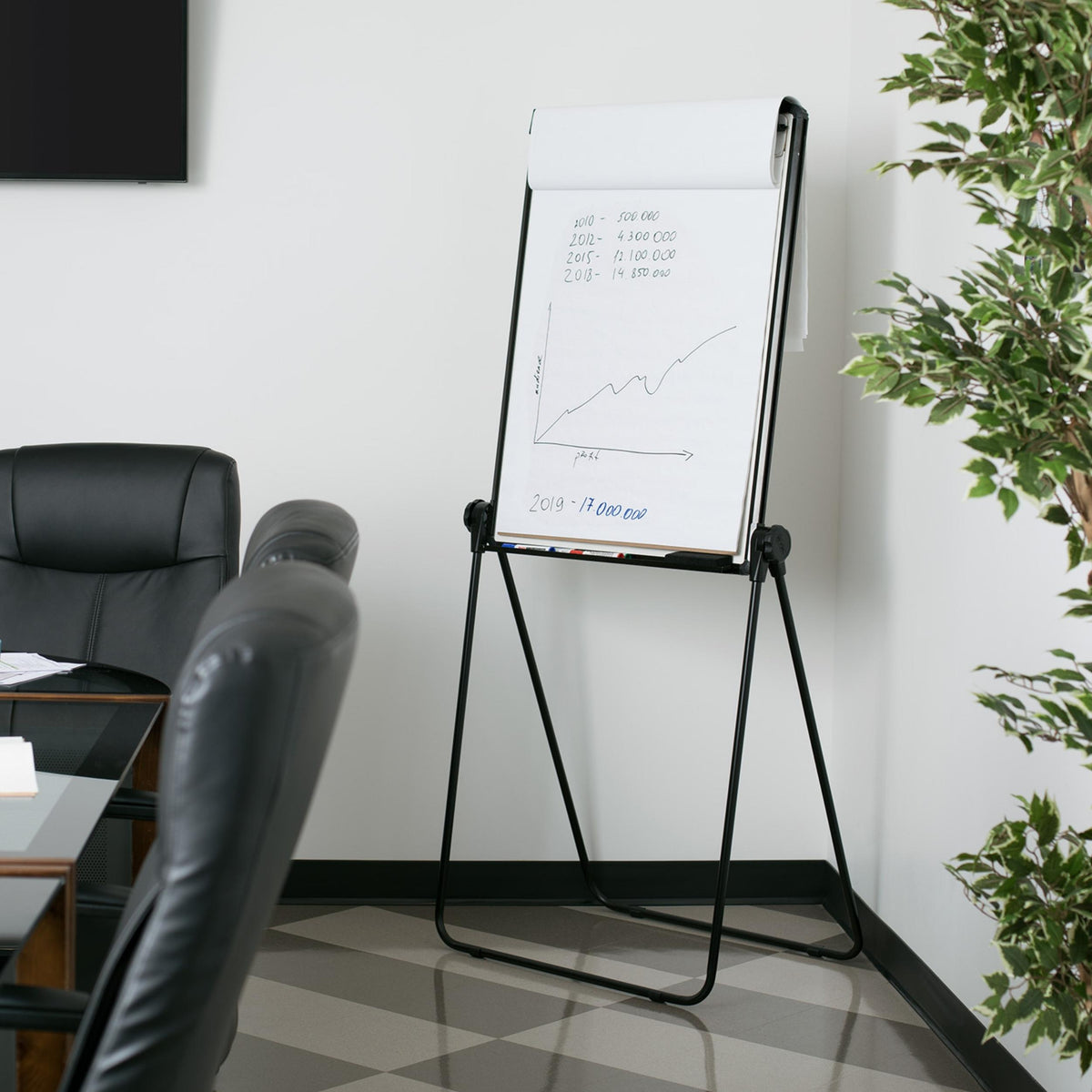 Docupoint Dry Erase Height Adjustable Portable Meeting Easel – artograph
