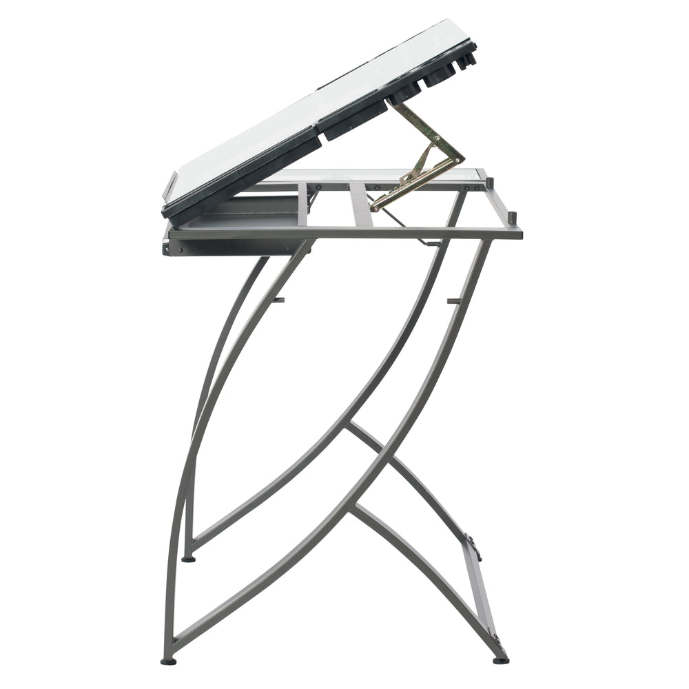Futura Luxe Drawing, Drafting, Craft Table with Drawer. 35