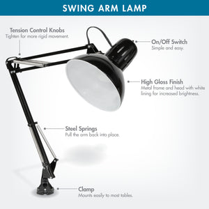Metal Swing Arm Clamp Lamp for Drafting/Drawing/ Adjustable Top