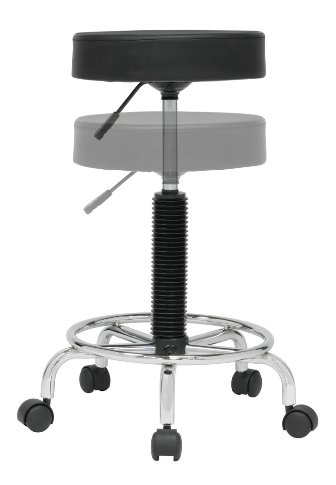 Deluxe Padded Height Adjustable Stool, Black 13175 – Studio Designs