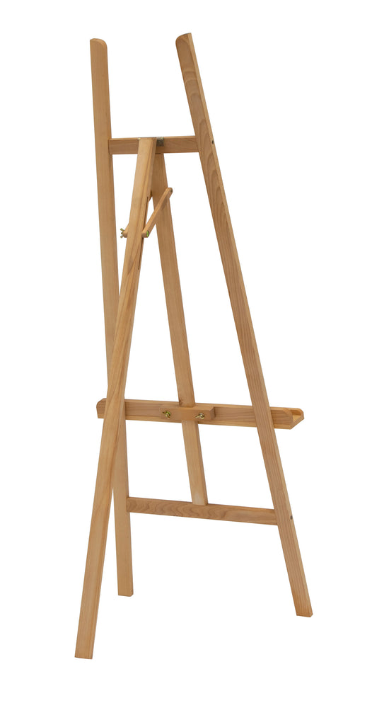 Wood Museum Art Display Easel for Artists and Galleries-Natural - 13216