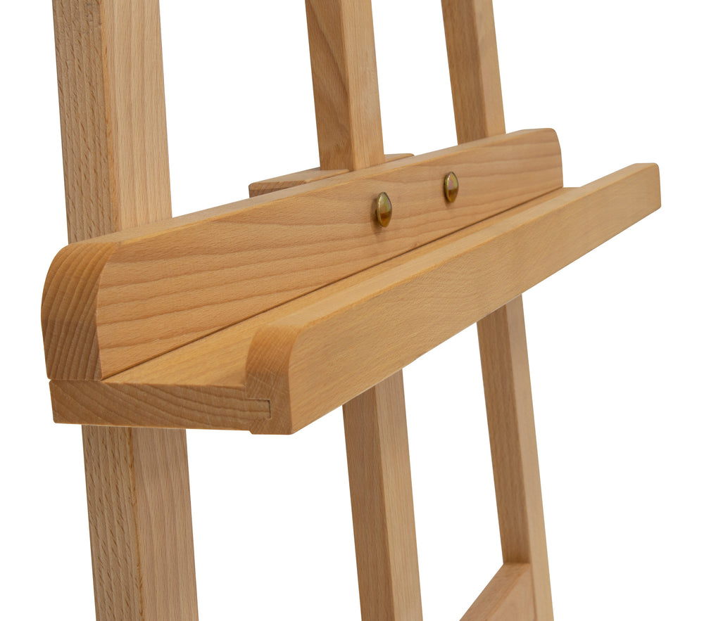 Wood Museum Art Display Easel for Artists and Galleries-Natural - 13216
