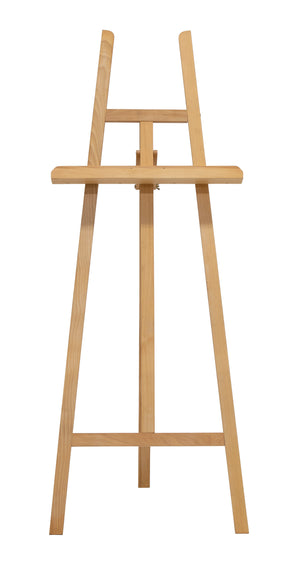 Wood Museum Art Display Easel for Artists and Galleries-Natural - 13216