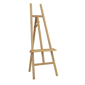 Wood Museum Art Display Easel for Artists and Galleries-Natural - 13216