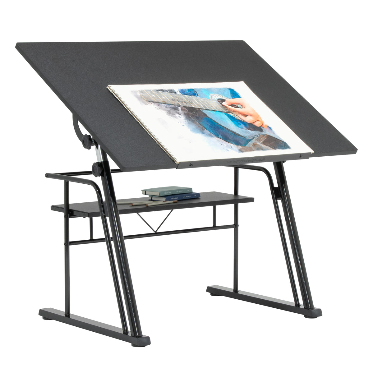 Compact Drawing Table Zenith Height Adjustable Drawing/ Drafting Table with 42