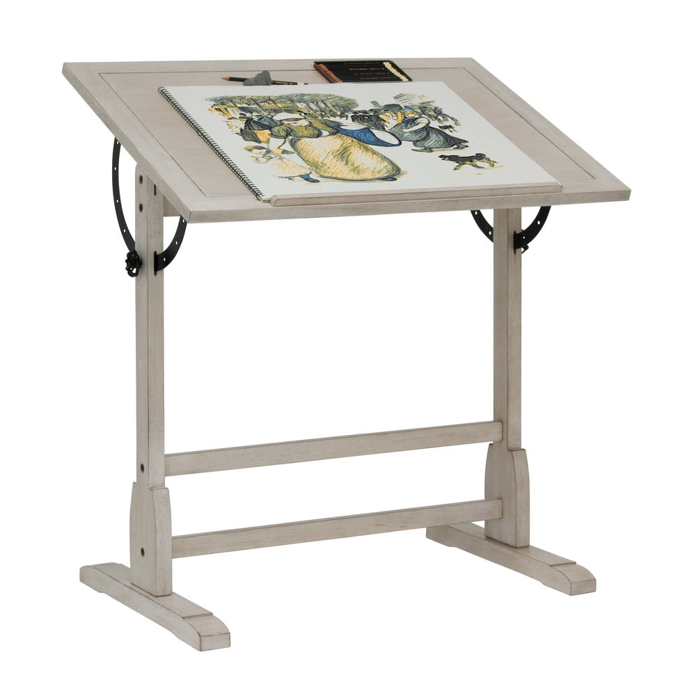 Vintage Solid Wood Drawing/Drafting Table with 36