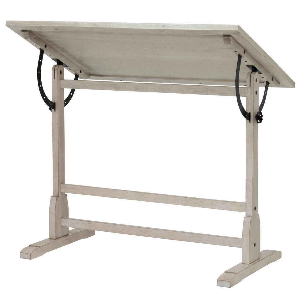 Vintage Solid Wood Drawing/Drafting Table with 42