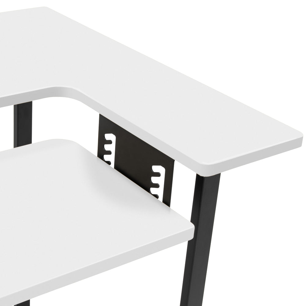 Pivot Sewing Table with Swingout Pegboard Panel with Storage Accessori ...