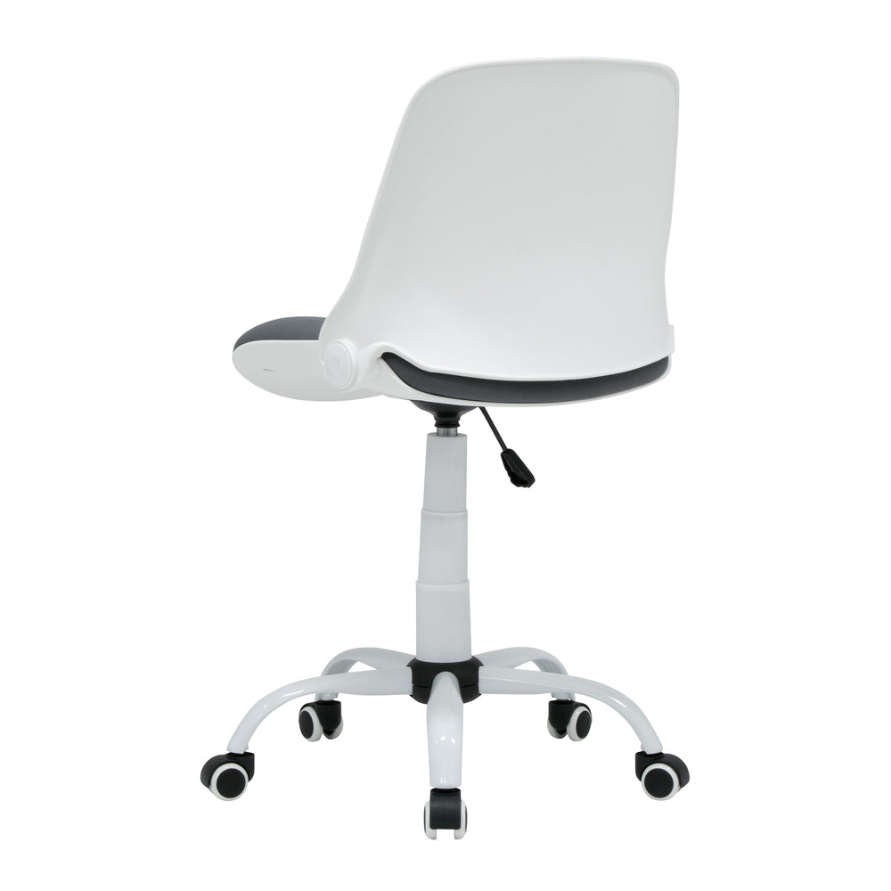 Folding Back Swivel Task Chair, White 18617 – Studio Designs