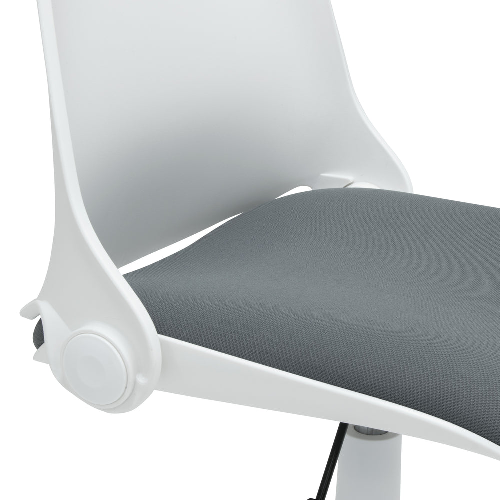 Folding Back Swivel Task Chair, White 18617 – Studio Designs