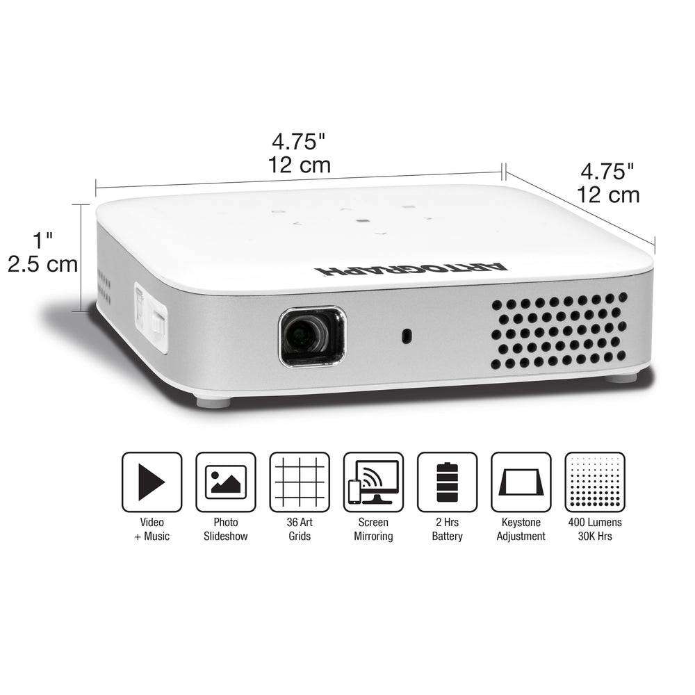 
                
                    Load image into Gallery viewer, Flare 500 Digital Art Projector with Grids and Keystone Adjustment, Bluetooth and WiFi Enabled
                
            