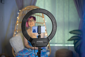16" Ring Light with Tripod with Bluetooth Connectivity for Vidoes and Streaming - 25610