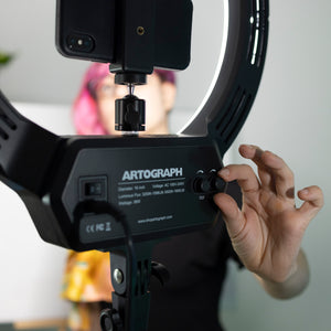 16" Ring Light with Tripod with Bluetooth Connectivity for Vidoes and Streaming - 25610