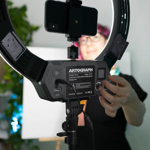 18" Ring Light with Color Control and Remote for Videos, Streaming - 25620
