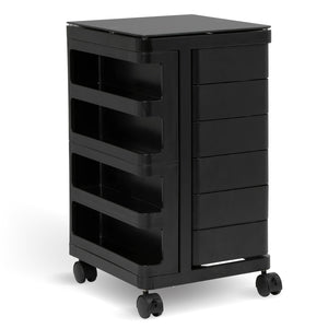 Kubx™ Rotating 4-Sided Mobile Storage Organizer with Glass Top, Multiple Compartments - 53100, 53101, 53102