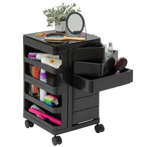 Kubx™ Rotating 4-Sided Mobile Storage Organizer with Glass Top, Multiple Compartments - 53100, 53101, 53102
