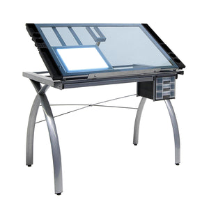 
                
                    Load image into Gallery viewer, 2 Piece Metal Light Pad Support Bars Drawing and Tracing, Light Table Accessory
                
            