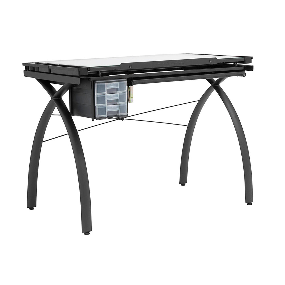 Futura Light Table For Artists with Adjustable Top Storage and
