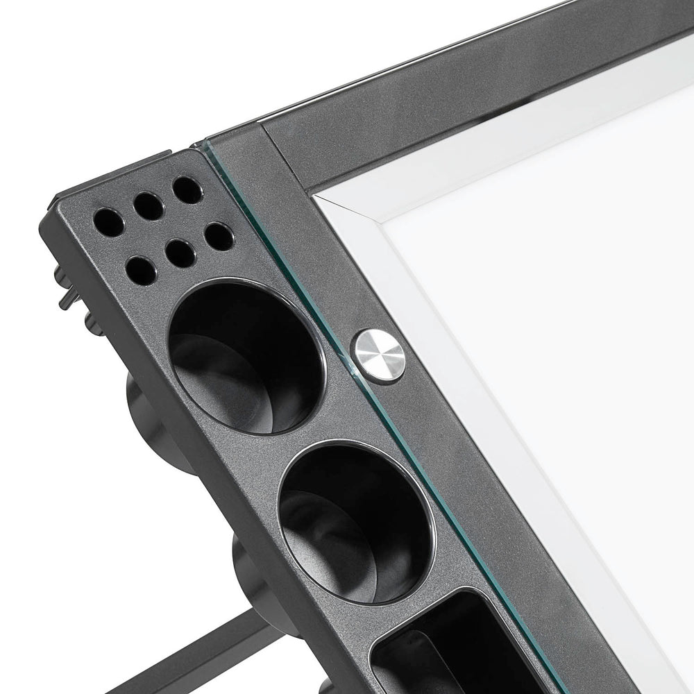 Futura Light Table For Artists with Adjustable Top, Storage and Dimmable Top