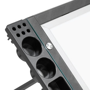 Futura Light Table For Artists with Adjustable Top, Storage and Dimmable Top