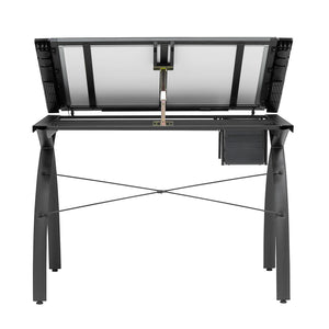 Futura Light Table For Artists with Adjustable Top, Storage and Dimmable Top