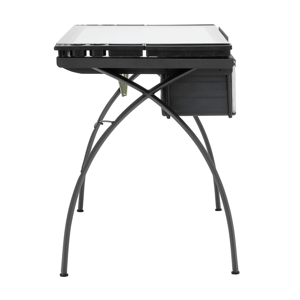 Futura Light Table For Artists with Adjustable Top, Storage and Dimmable Top