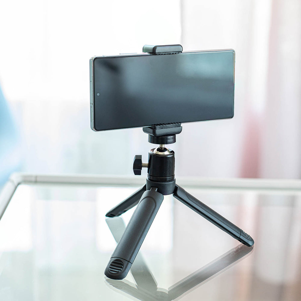Mini Tripod Tabletopand Handheld Stand for Digital Projectors and Phones - 25005