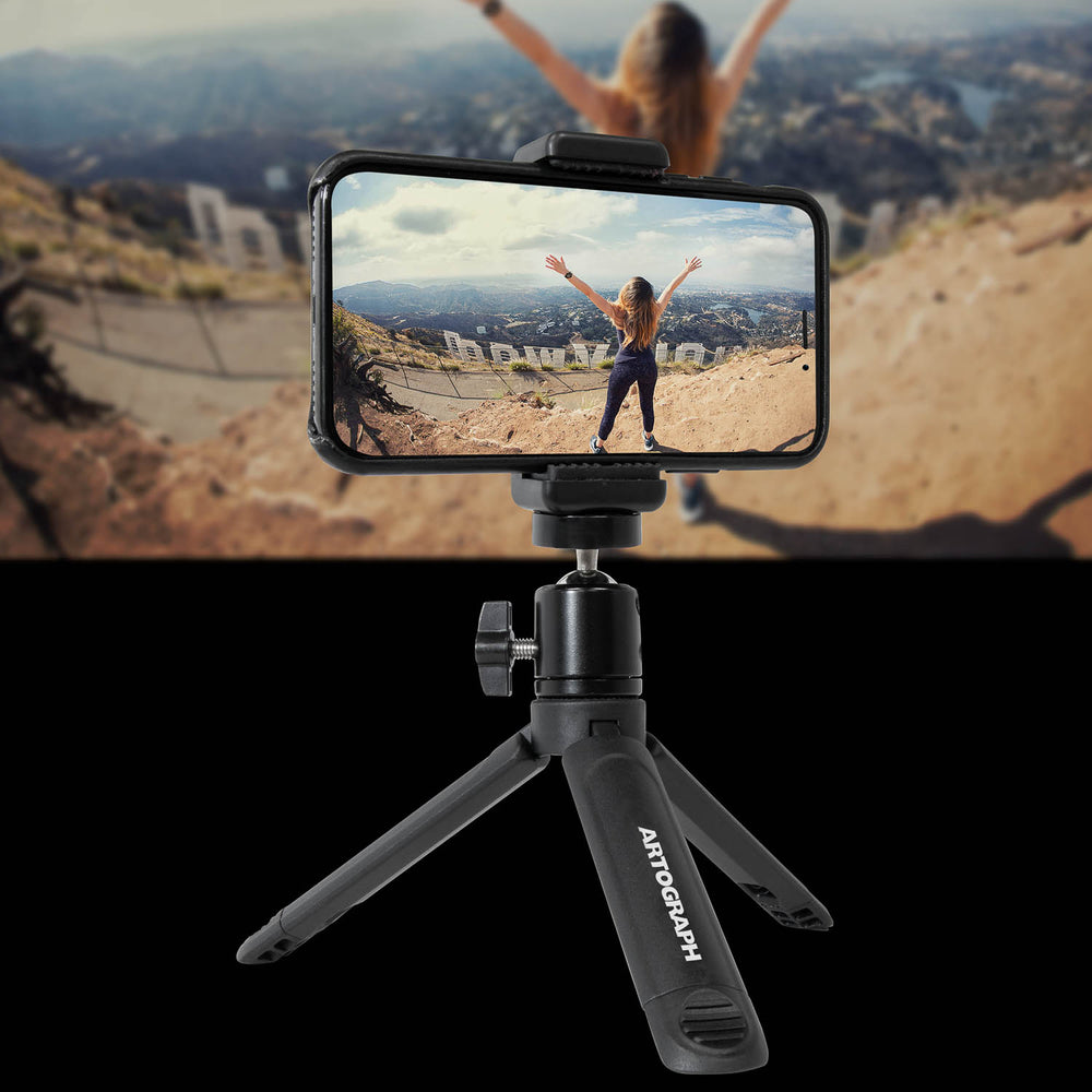 Mini Tripod Tabletopand Handheld Stand for Digital Projectors and Phones - 25005