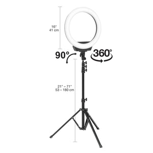 16" Ring Light with Tripod with Bluetooth Connectivity for Vidoes and Streaming - 25610