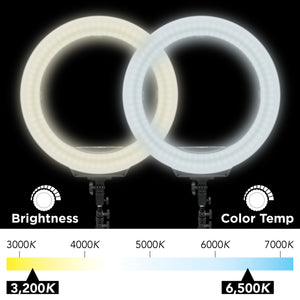 18" Ring Light with Color Control and Remote for Videos, Streaming - 25620