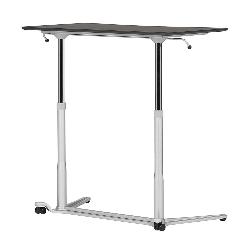 Sierra Height Adjustable Table Sit-to-Stand Desk with Wheels - Silver/Black - 51230