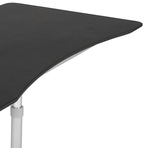 Sierra Height Adjustable Table Sit-to-Stand Desk with Wheels - Silver/Black - 51230