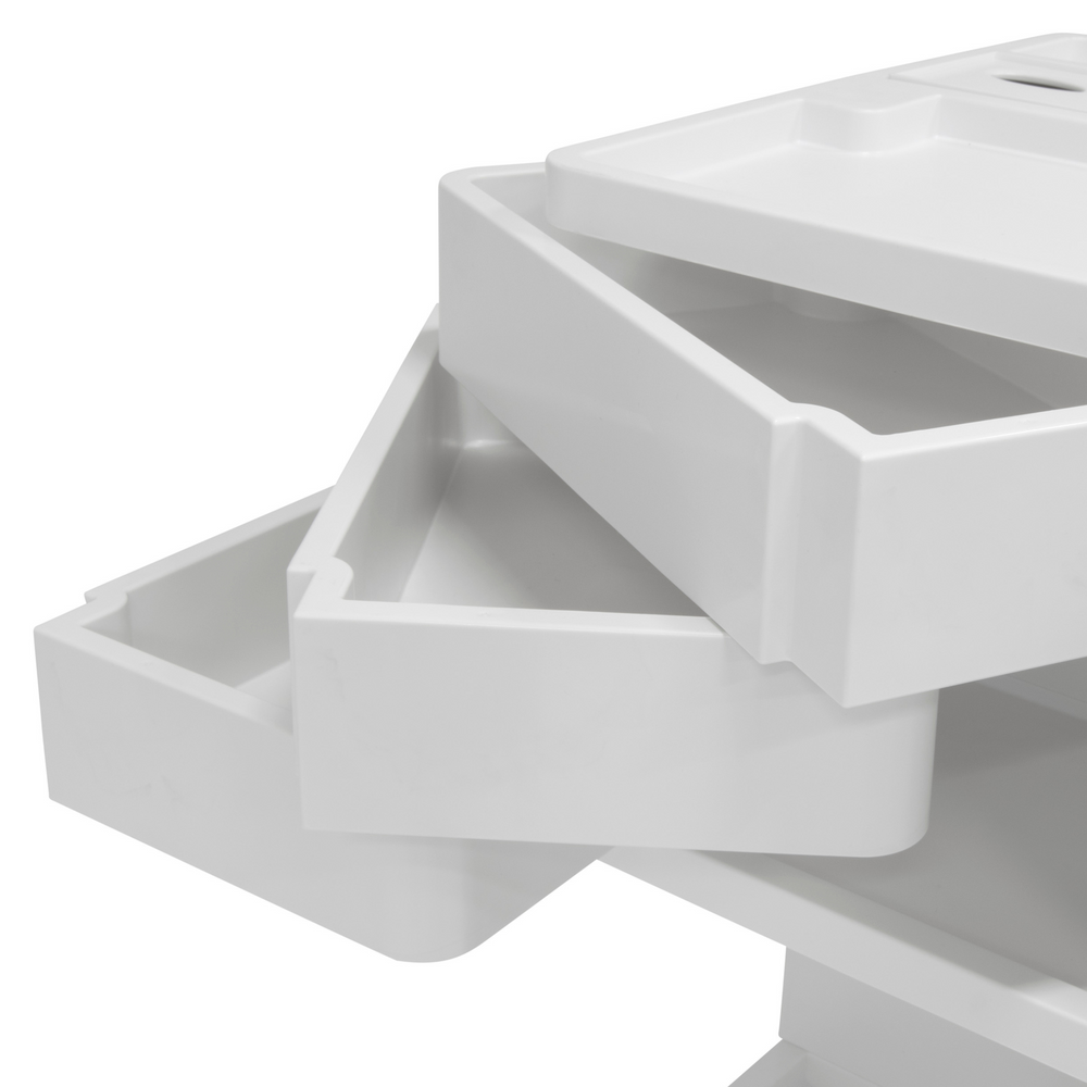 KUBX Pro Mobile Rotating 4-Sided Storage Organizer for Artitsts